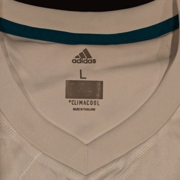Real Madrid 2017-18 Home Jersey Adidas Men's Sizes M and L Football Soccer - Picture 16 of 16